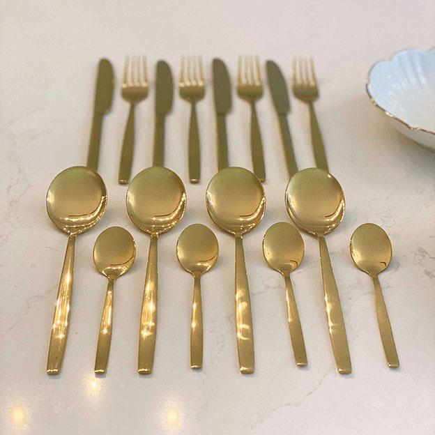 Pharaoh Gold Finish 16 Piece Cutlery Set - Image 2
