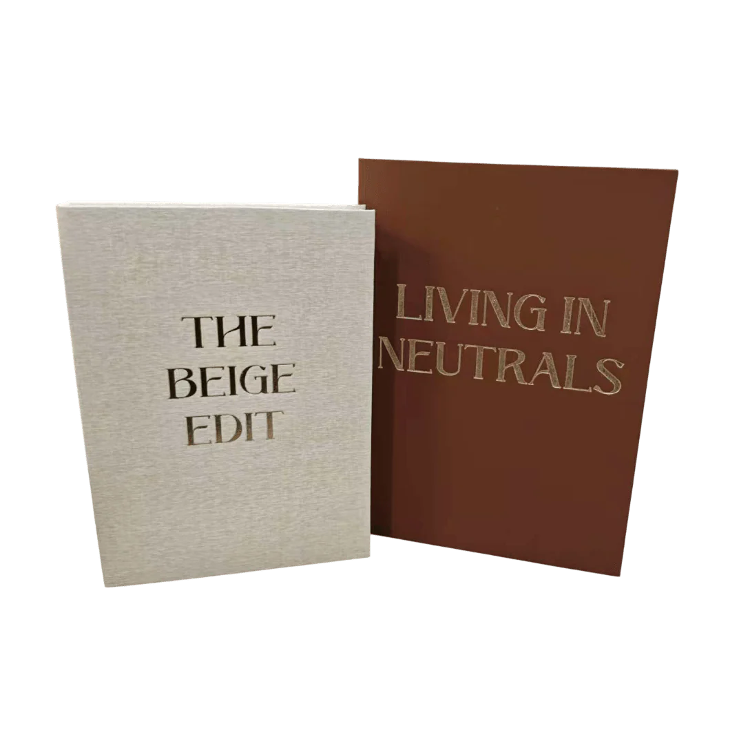 Aitla Cream & Rust Decorative Book Boxes - Set of 2 - Image 2