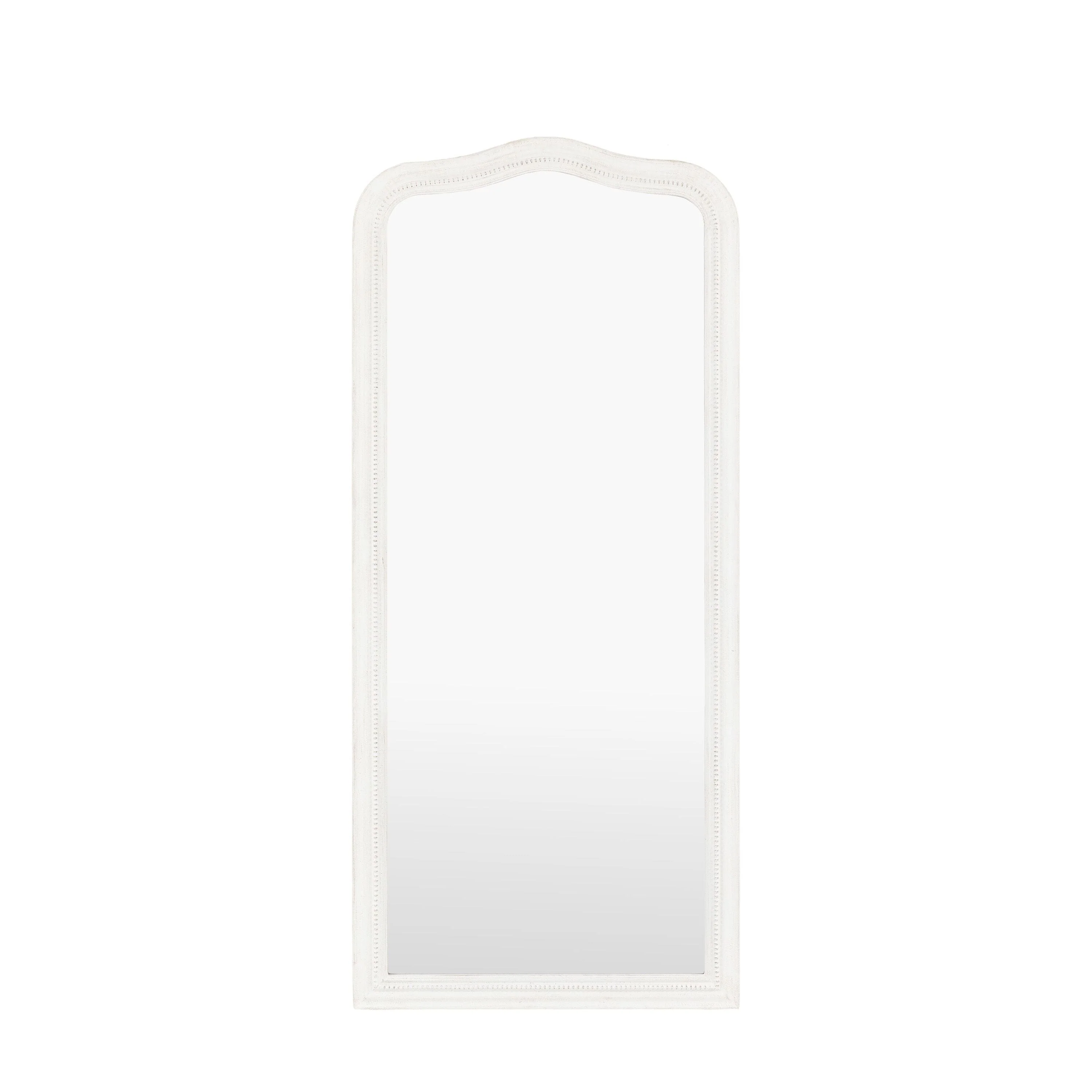 Alpar White Wooden Arch Leaner Mirror - Image 2