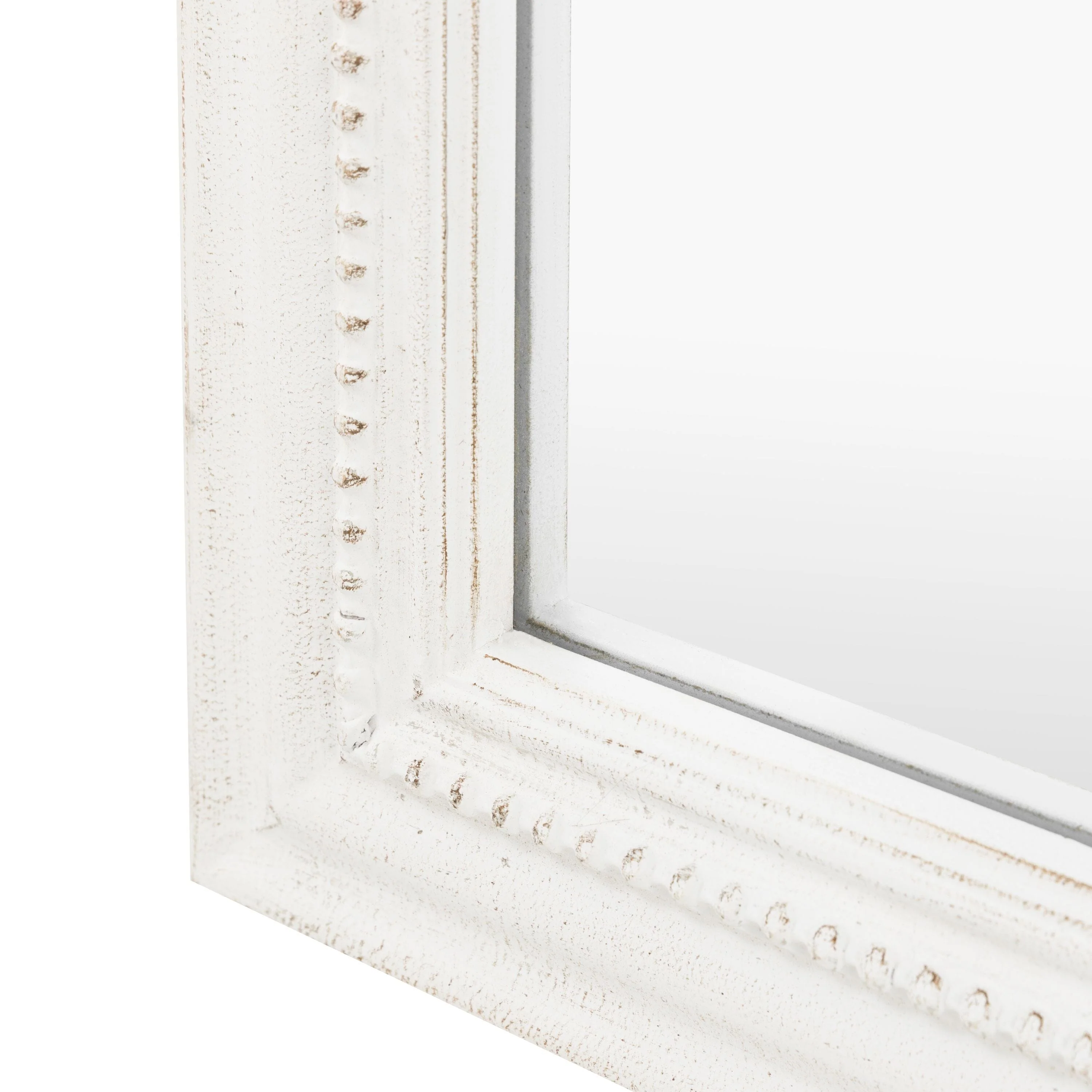 Alpar White Wooden Arch Leaner Mirror - Image 6