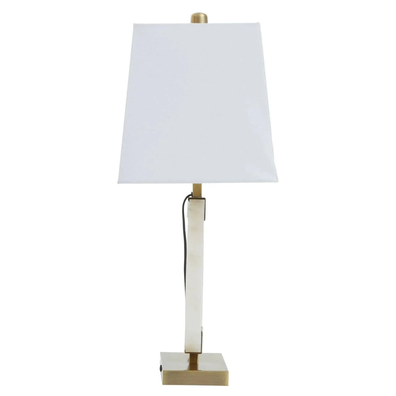 Amaris Marble Circular Lamp with Gold Details - Image 4