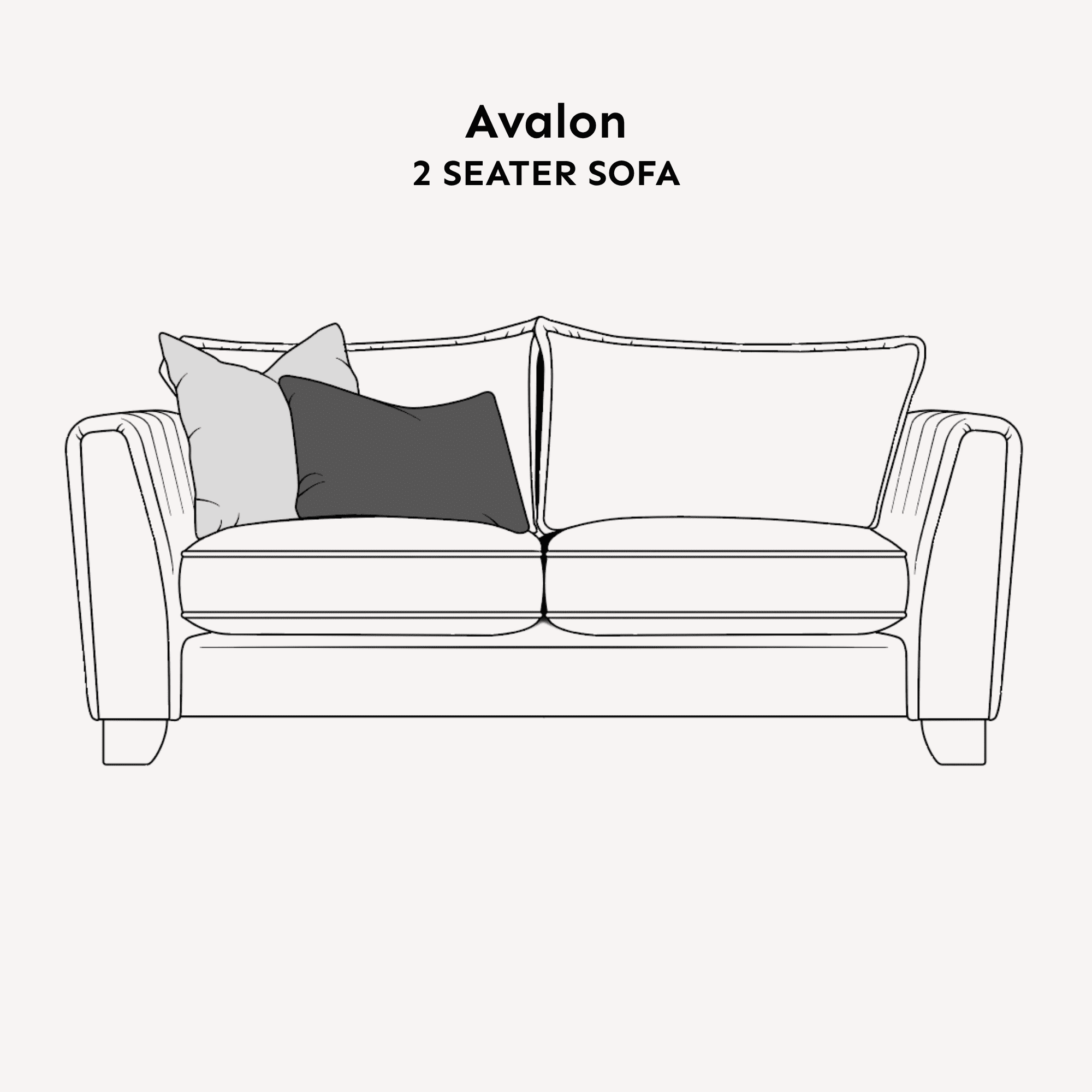 Avalon Charcoal Textured Velvet Sofa Range - Image 10