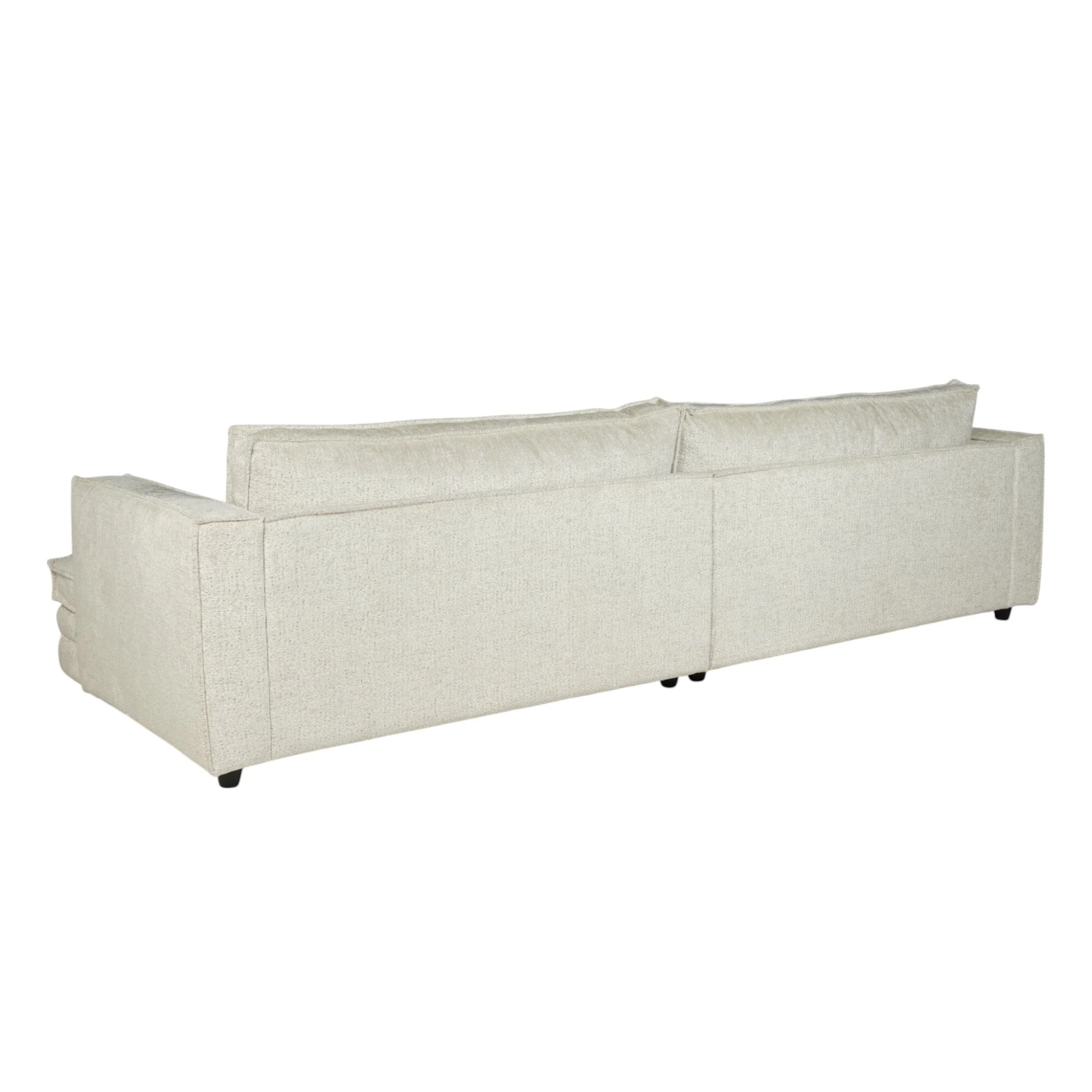 Avienne Cream Chenille 4 Seater Sofa - Image 6