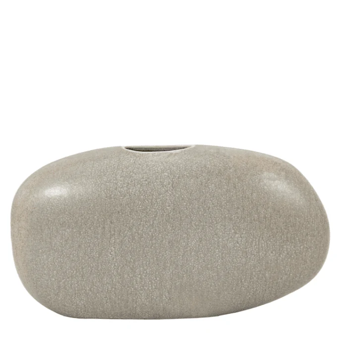 Balance Stone Effect Pebble Wide Abstract Vase - Image 2