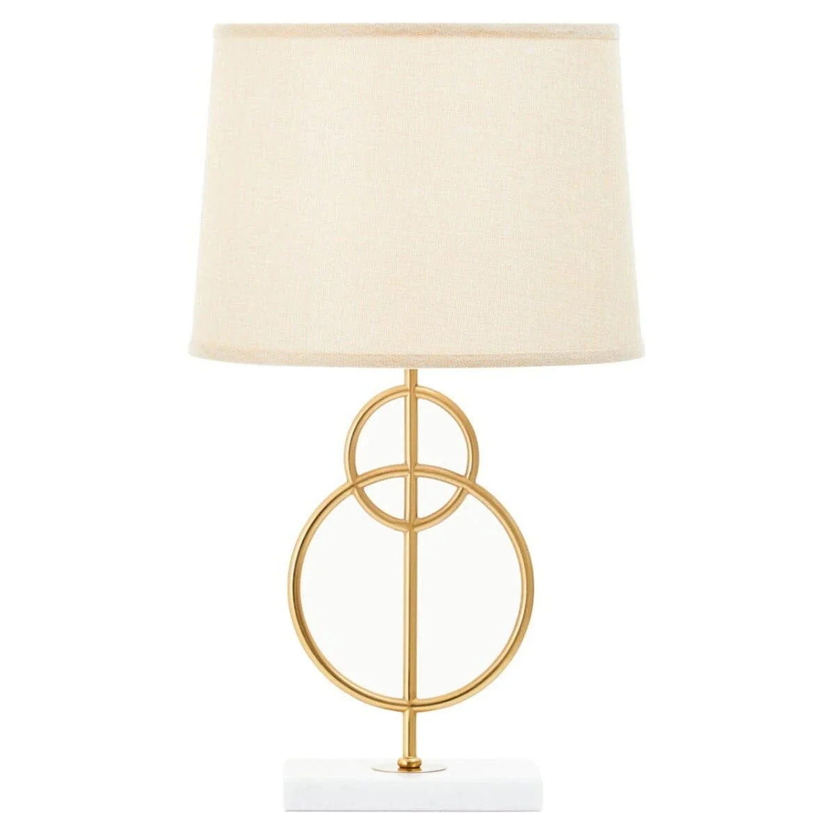 Bellagio Gold Circles Table Lamp with Marble Base - Image 2