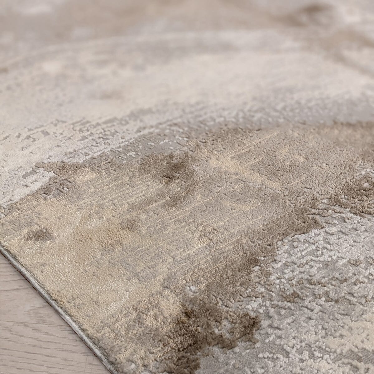 Biscotti Luxury Abstract Cream & Mink Metallic Rug - Image 2