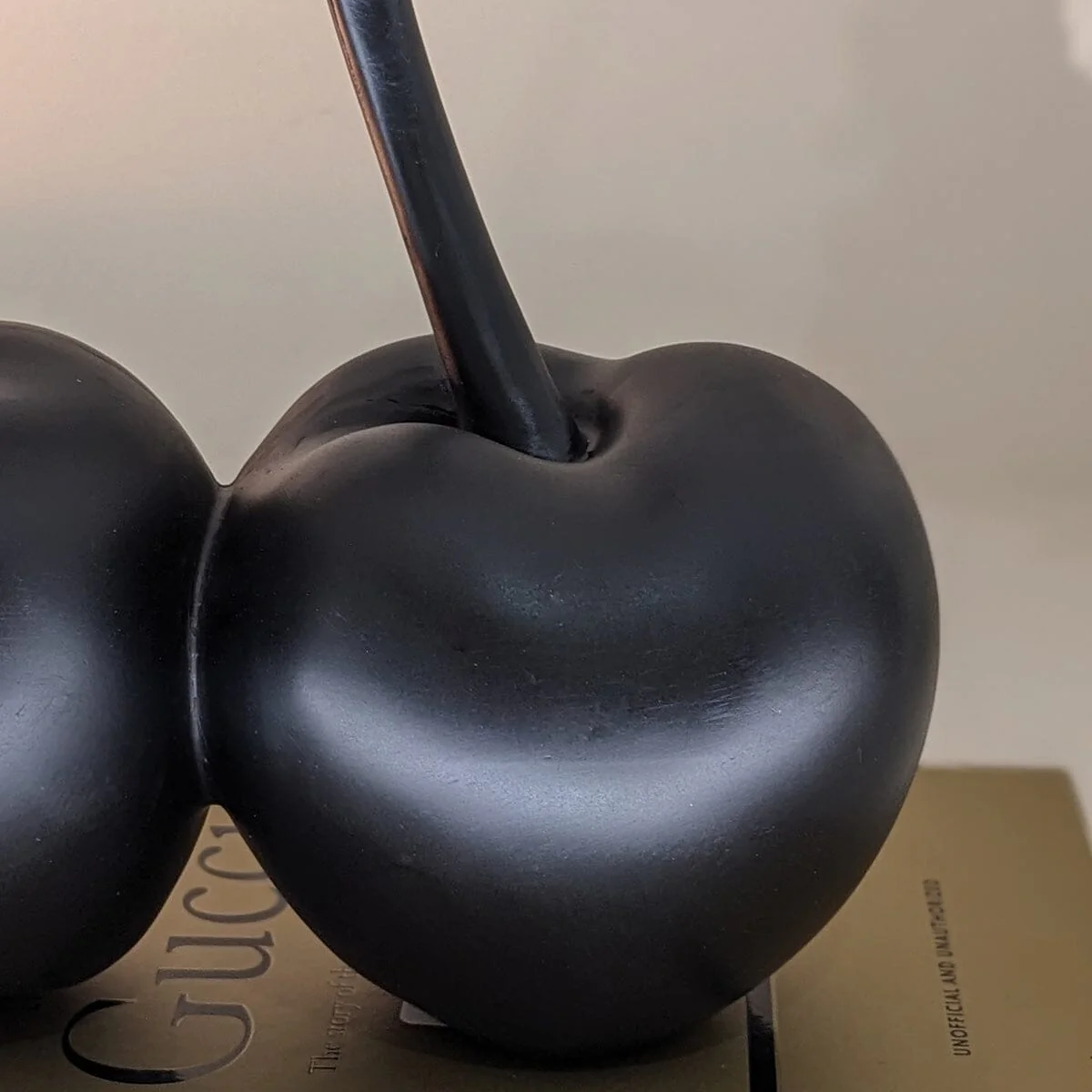 Black Decorative Cherry Ornament - Image 3