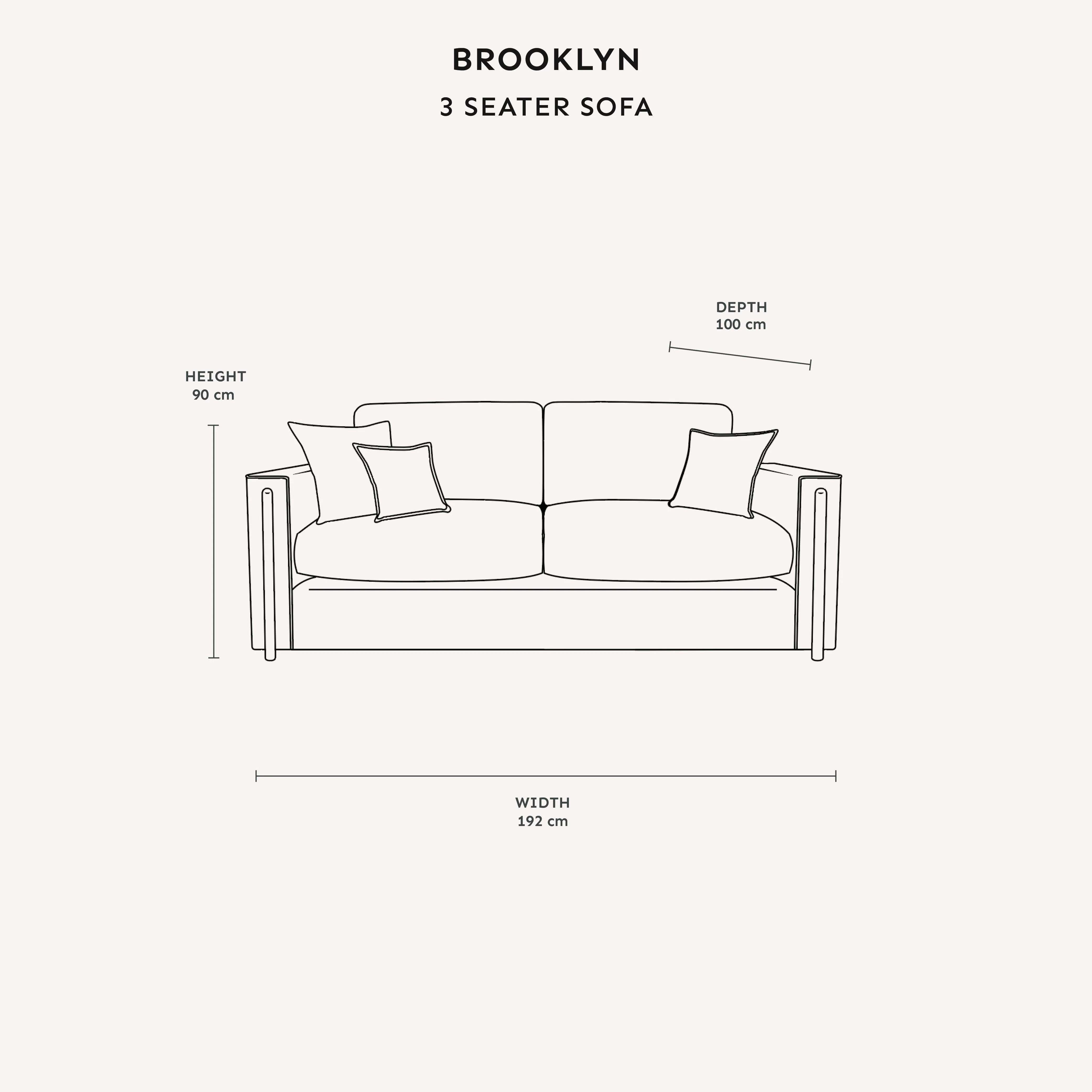 Brooklyn Ivory Textured Chenille Sofa Range with Walnut Leg Detail - Image 10