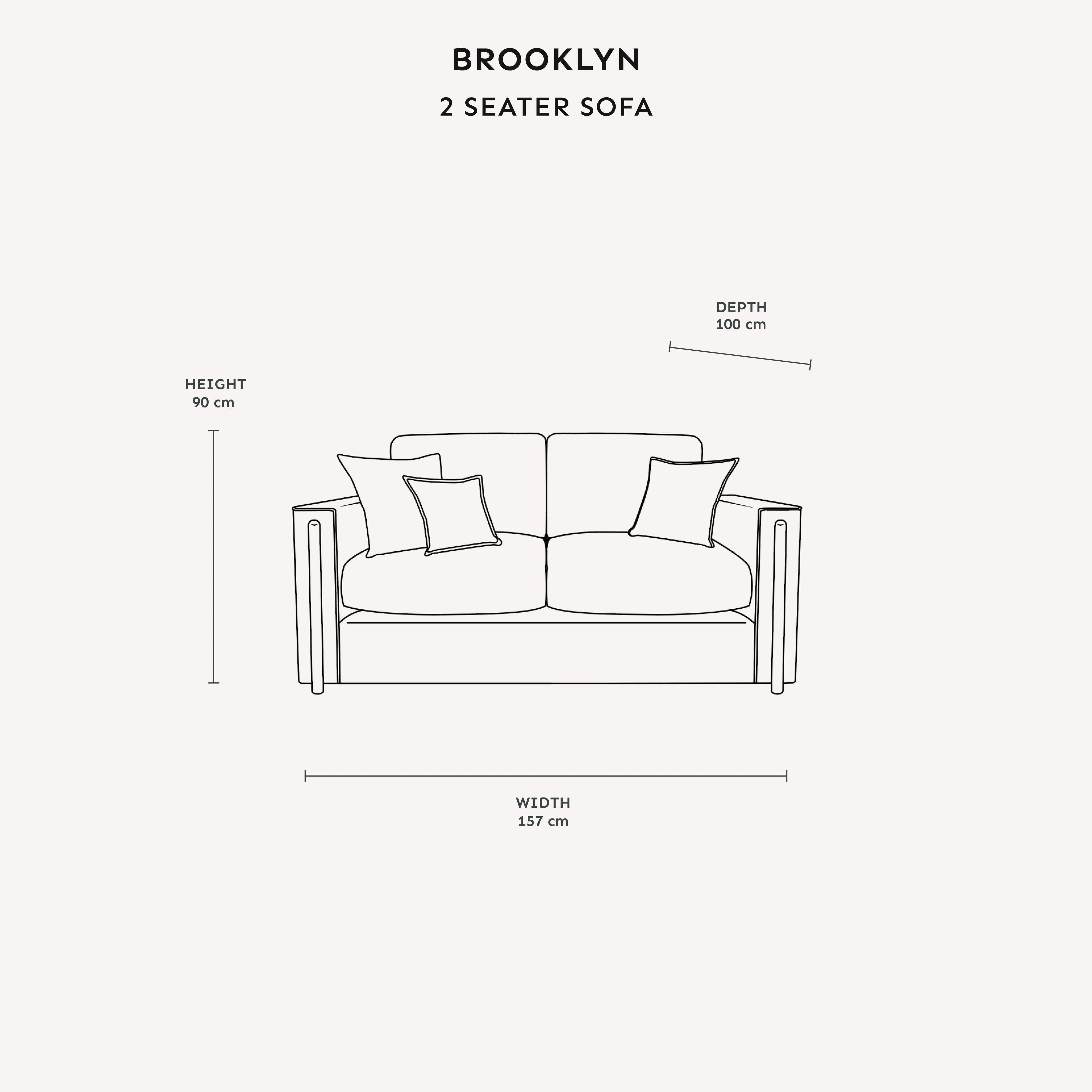 Brooklyn Ivory Textured Chenille Sofa Range with Walnut Leg Detail - Image 11