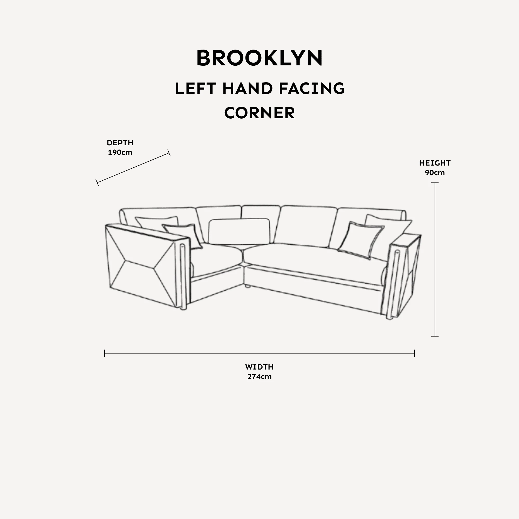 Brooklyn Mink Textured Chenille Sofa Range with Walnut Leg Detail - Image 4