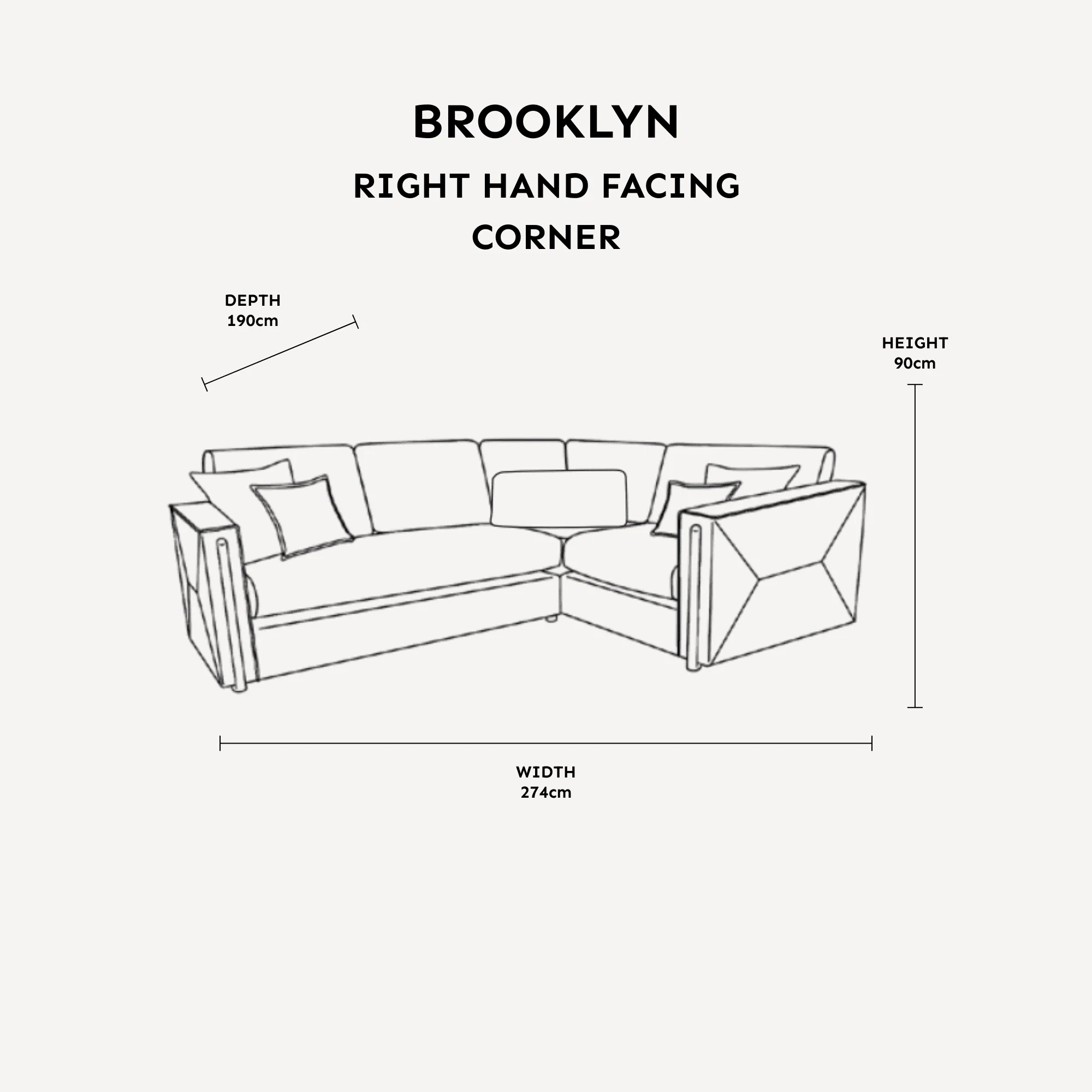 Brooklyn Mink Textured Chenille Sofa Range with Walnut Leg Detail - Image 5