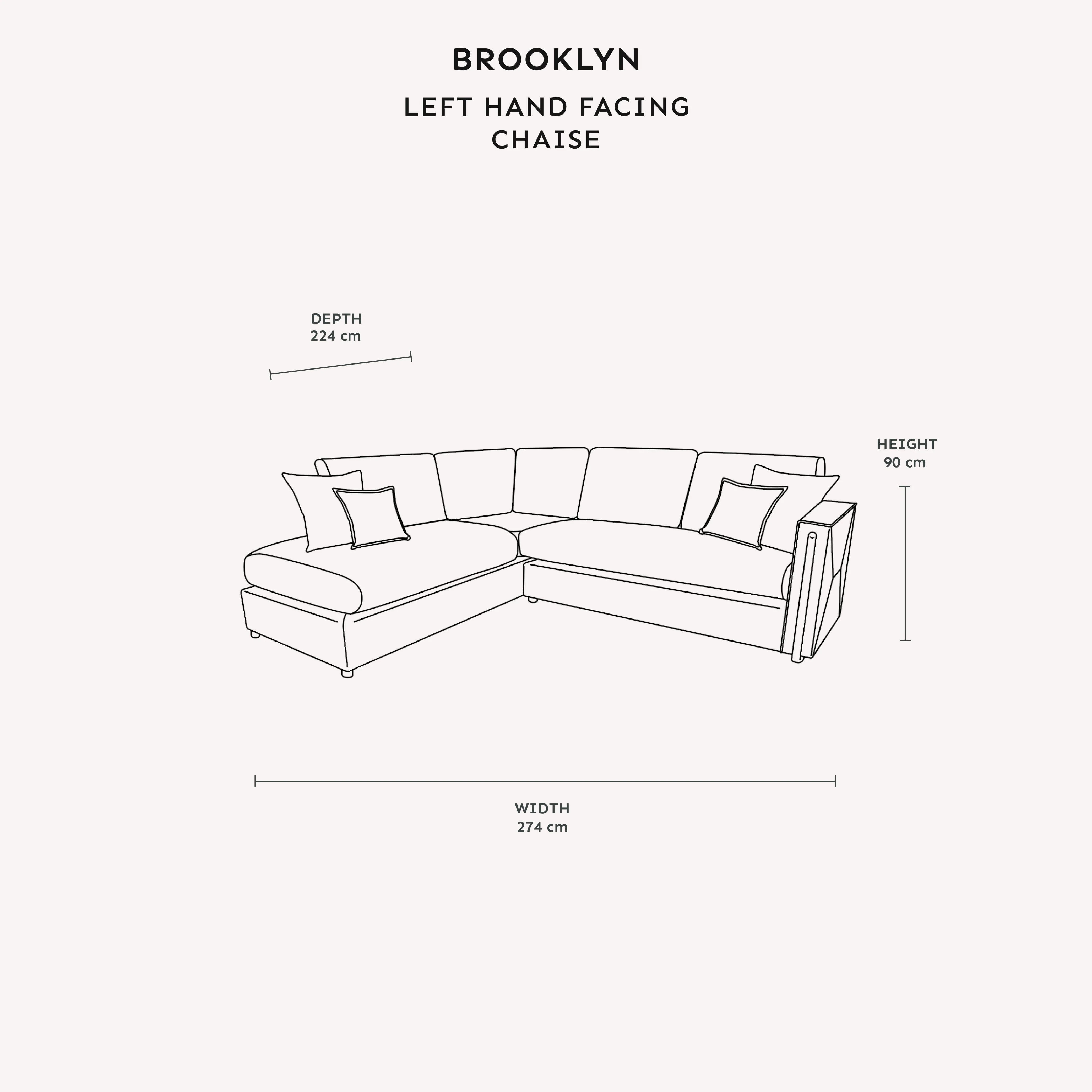 Brooklyn Mink Textured Chenille Sofa Range with Walnut Leg Detail - Image 6