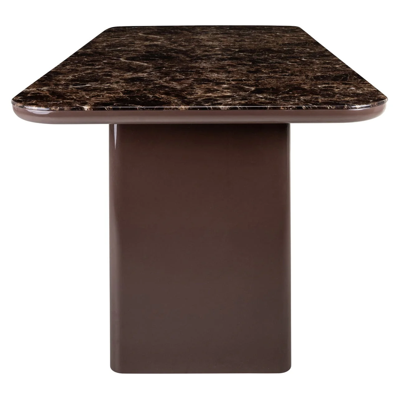 Calvin Dark Chocolate Dining Table with Ceramic Marble Top - Image 5