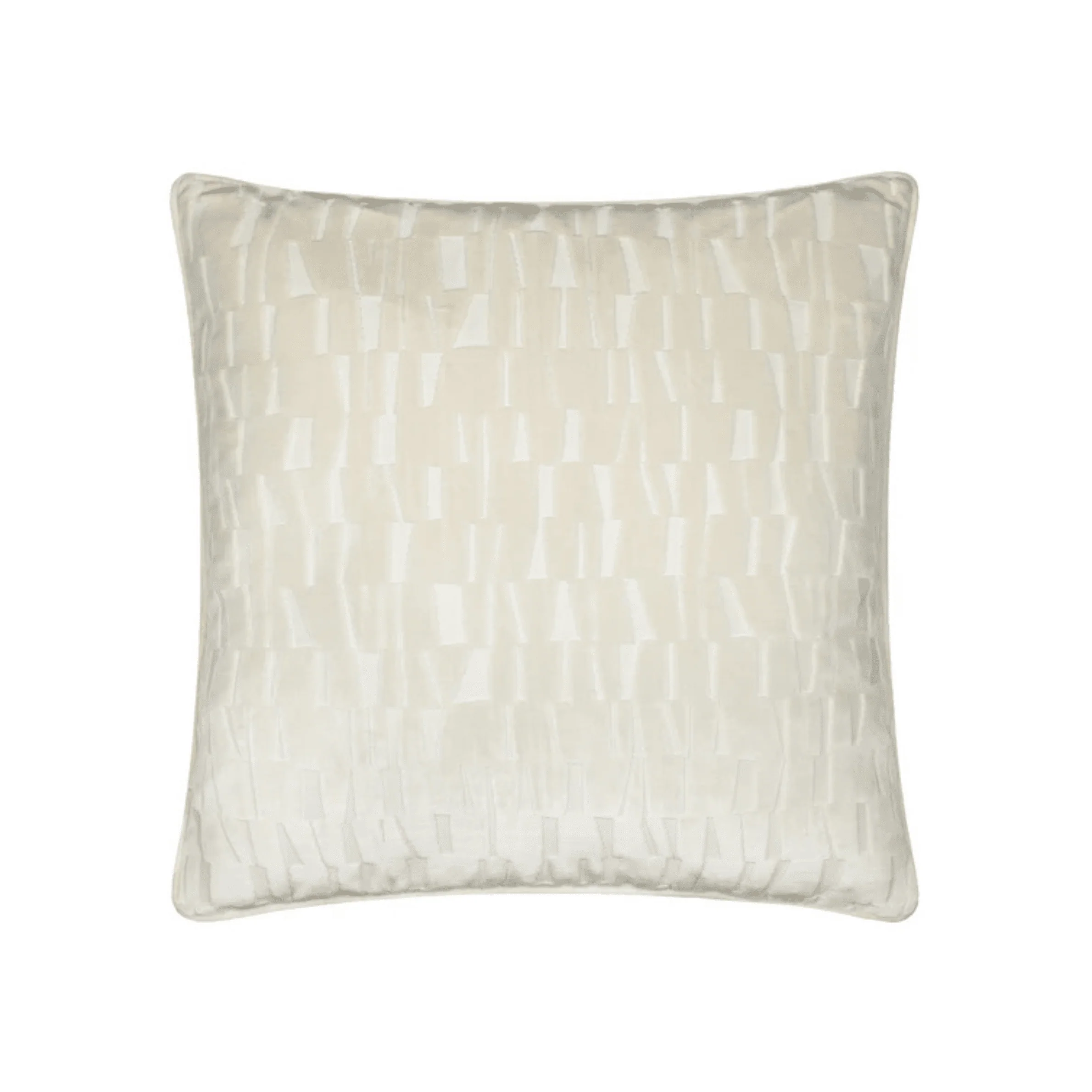 Calypso Ivory Velvet Pattern Cushion- 50x50cm - Image 2