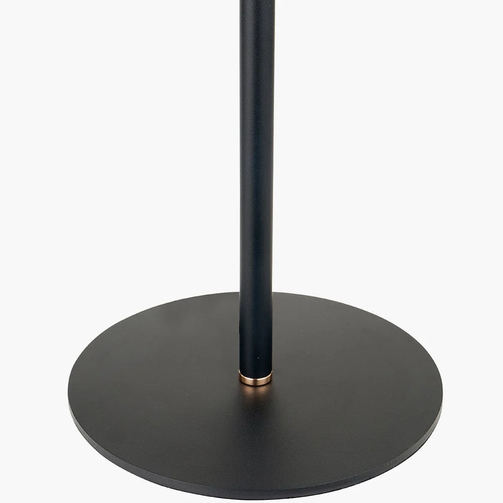 Carrara Black & Rose Gold LED Table Lamp - Image 8