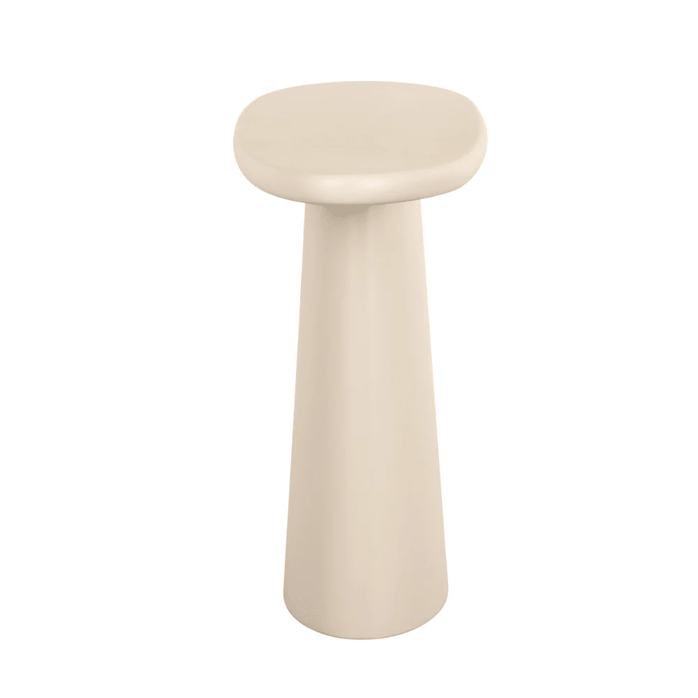 Carys Beige Oval Top Console Table - Image 3