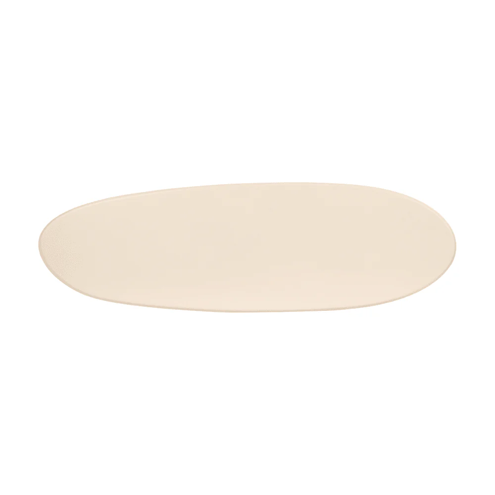 Carys Beige Oval Top Console Table - Image 4