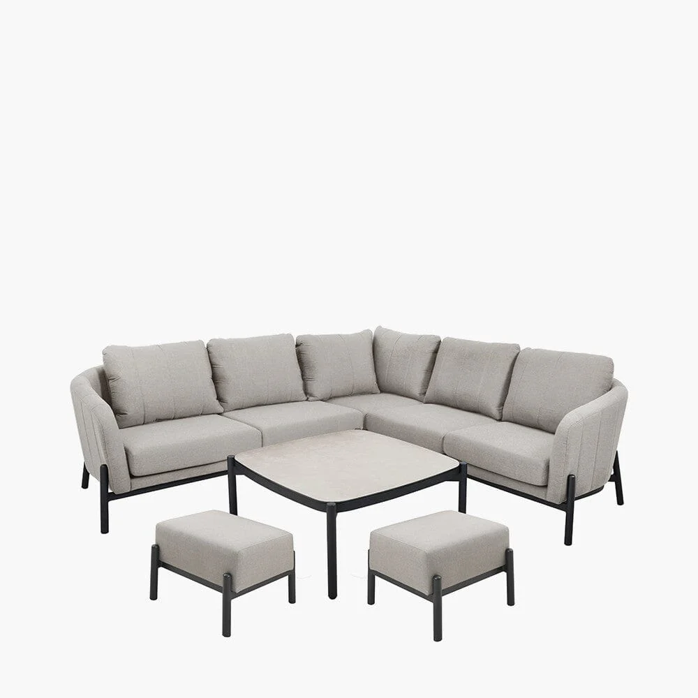 Coppola Putty Outdoor Corner Sofa Set - Image 2