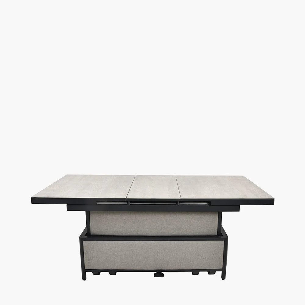 Coppola Putty Outdoor Large Corner Sofa Set with Adjustable Table - Image 7
