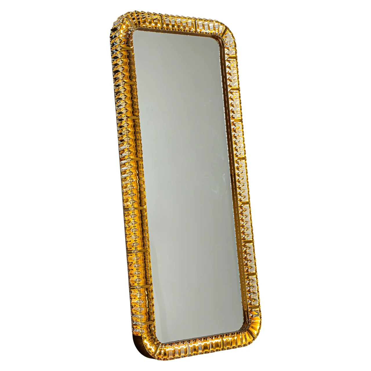 Corvella Bronze LED Floor Standing Mirror - Image 2