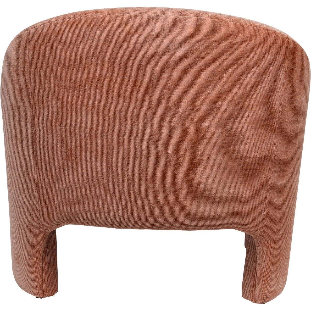 Cosmo Peachy Pink Chenille Statement Accent Chair - Image 4