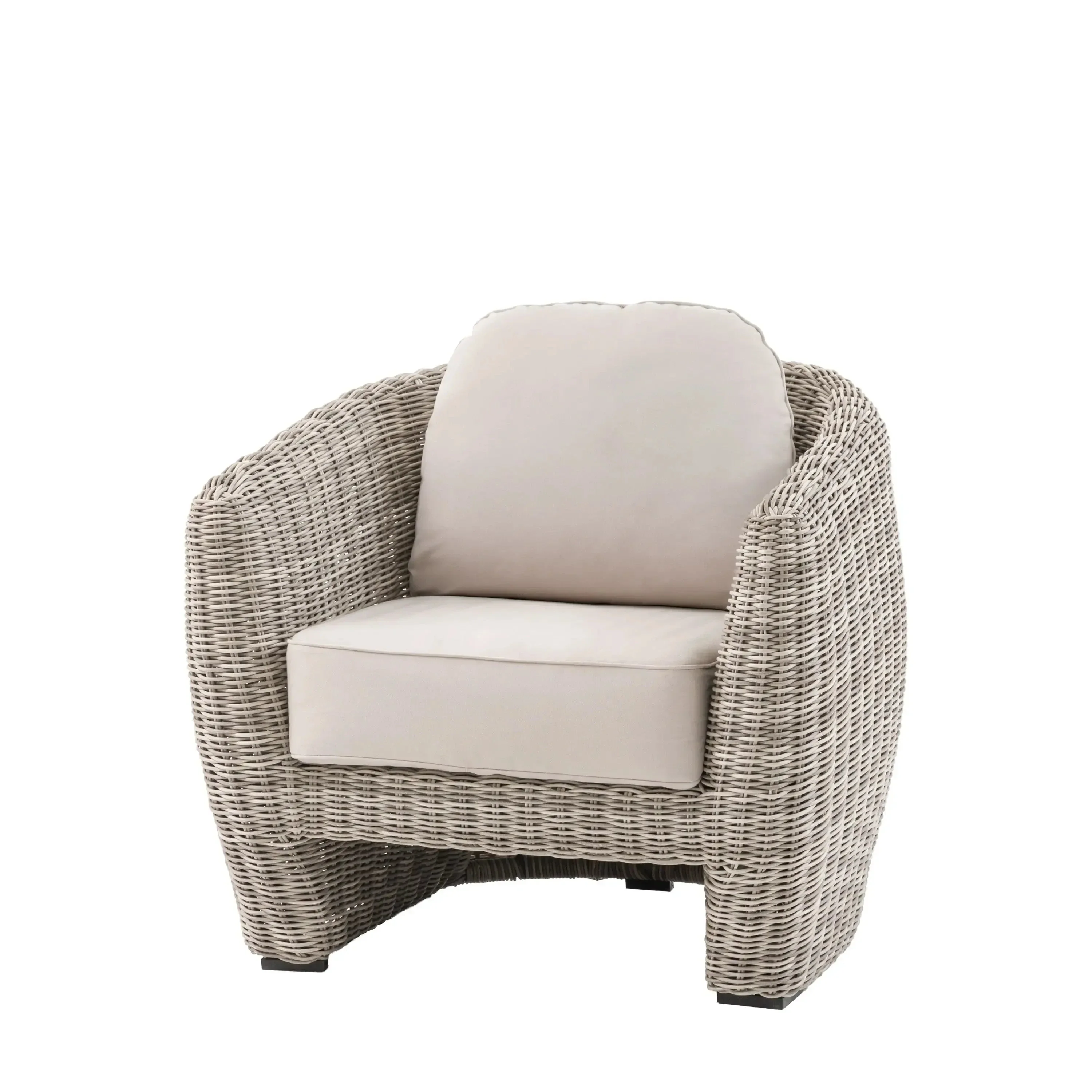 Cotswold Outdoor Neutral Wicker Armchair - Image 3