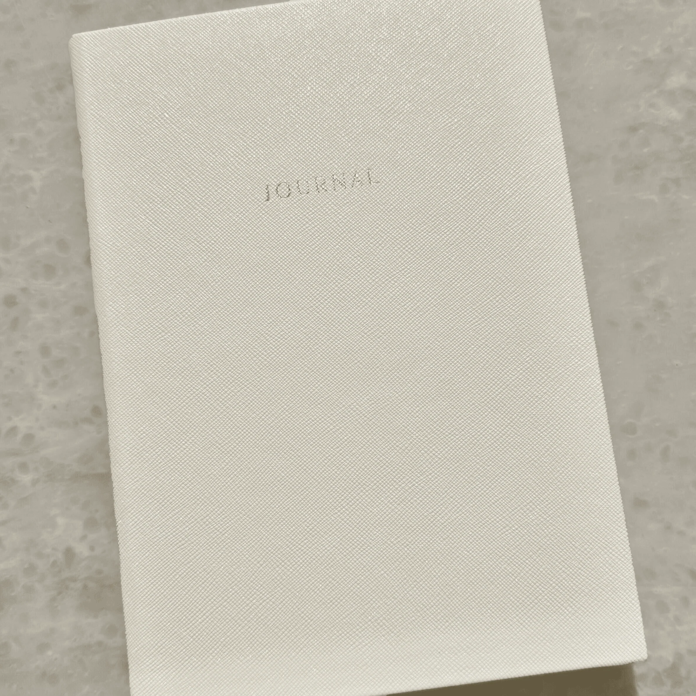 Cream & Gold A5 Lined Journal Notebook