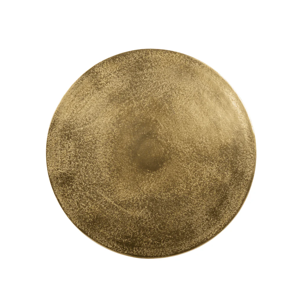 Cristella Brushed Gold Statement Side Table - Image 3