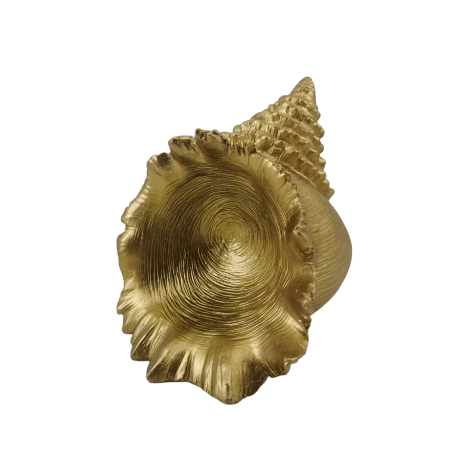 Decorative Gold Conch Shell Ornament - Image 3