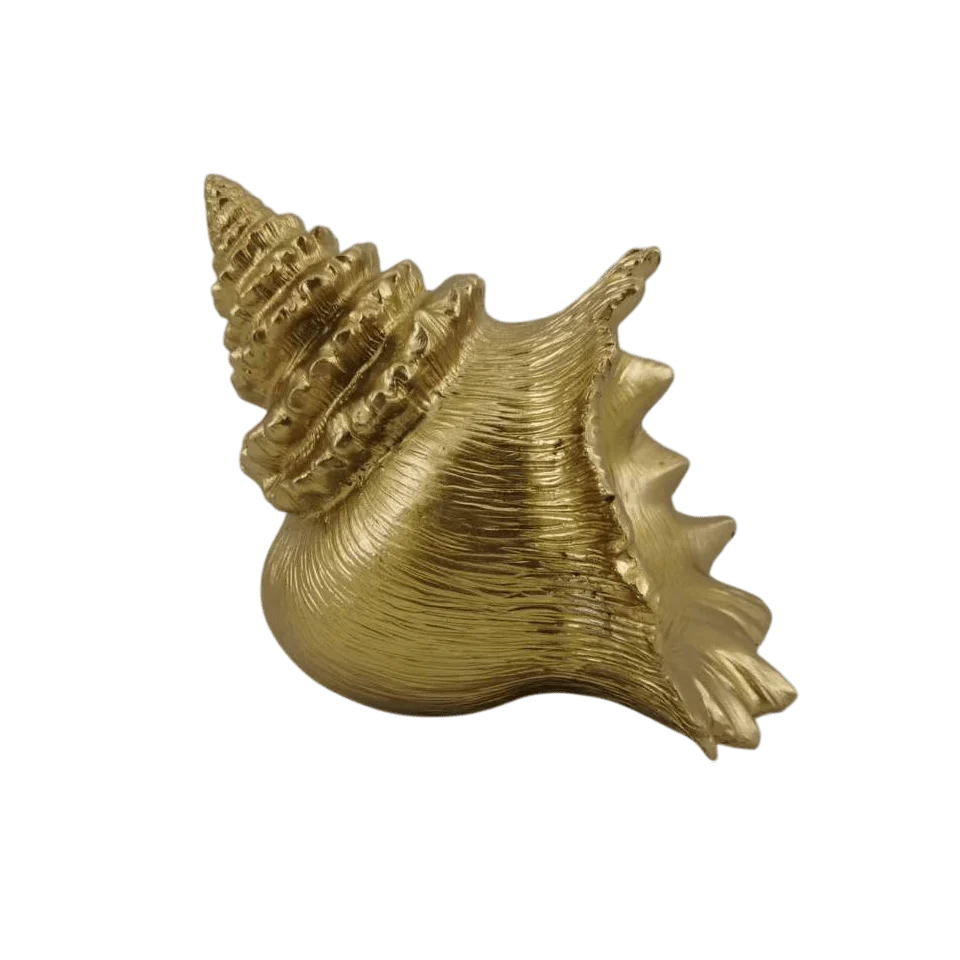 Decorative Gold Conch Shell Ornament - Image 4
