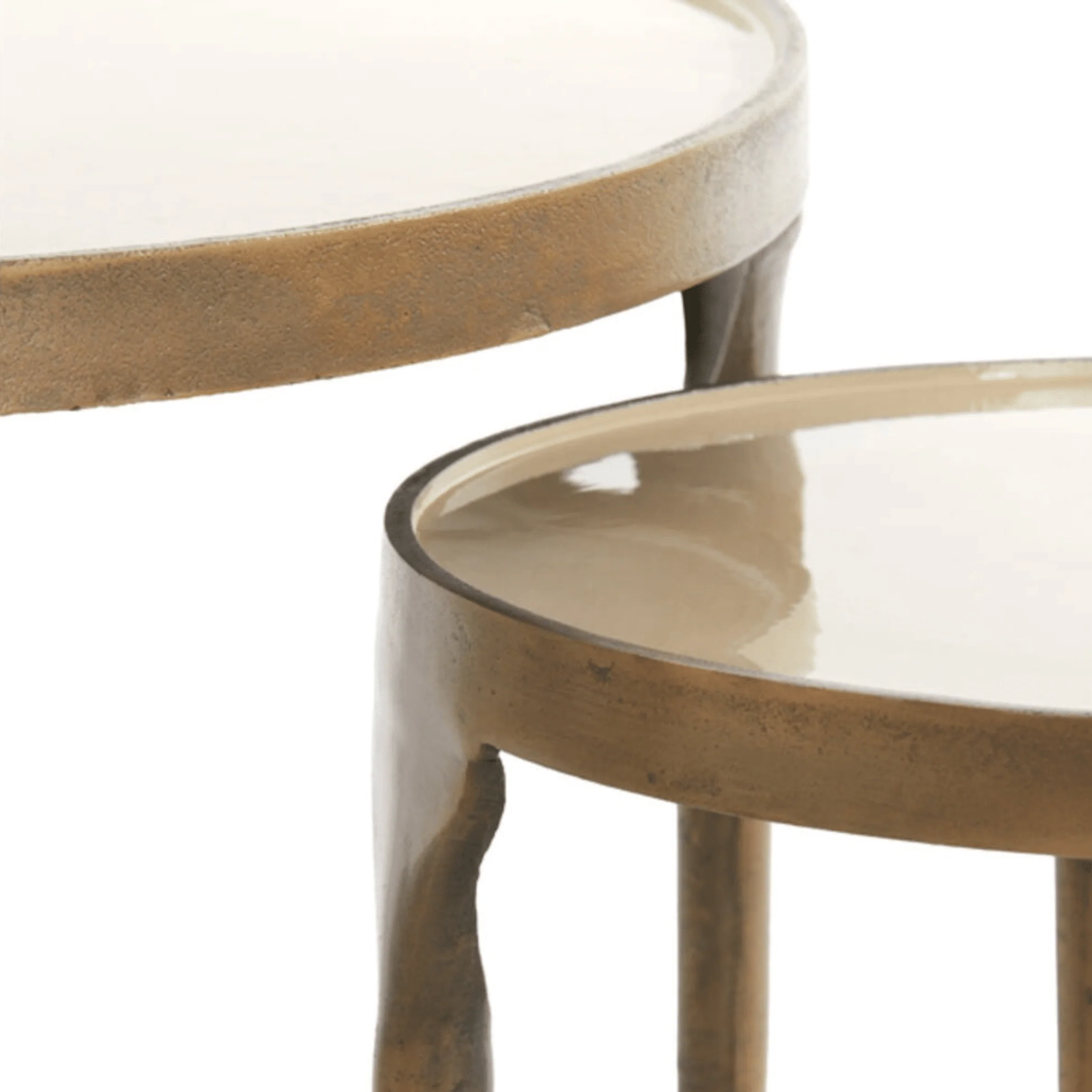 Edisto Antique Bronze Nested Side Tables- Set of 2 - Image 4