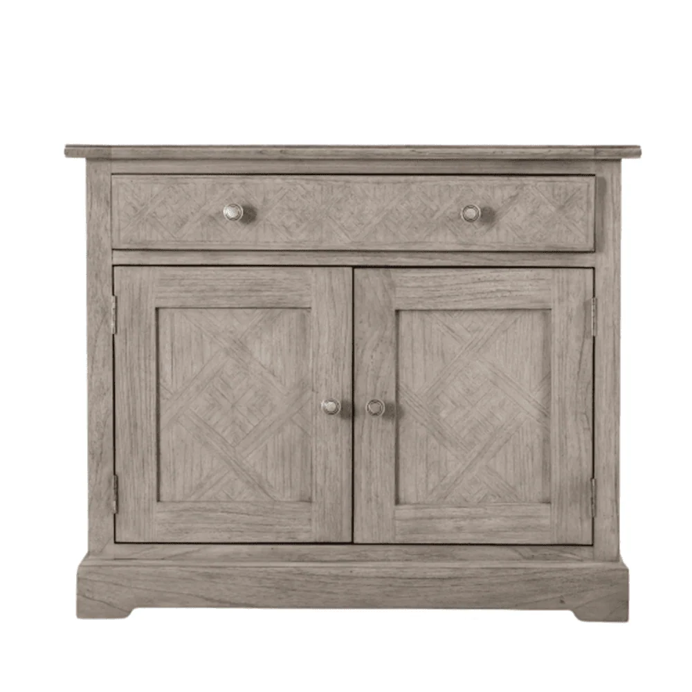 Elysium Natural Wood 2 Door 1 Drawer Sideboard - Image 3