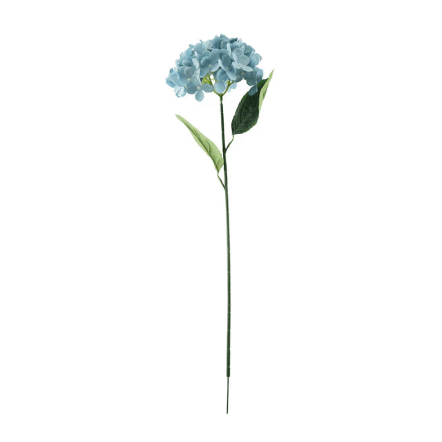 Faux Blue Hydrangea Single Stem Floral - Image 2