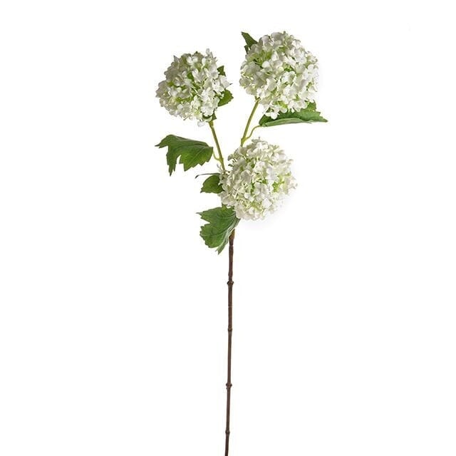 Faux Cream Snowball Single Stem Floral - Image 2