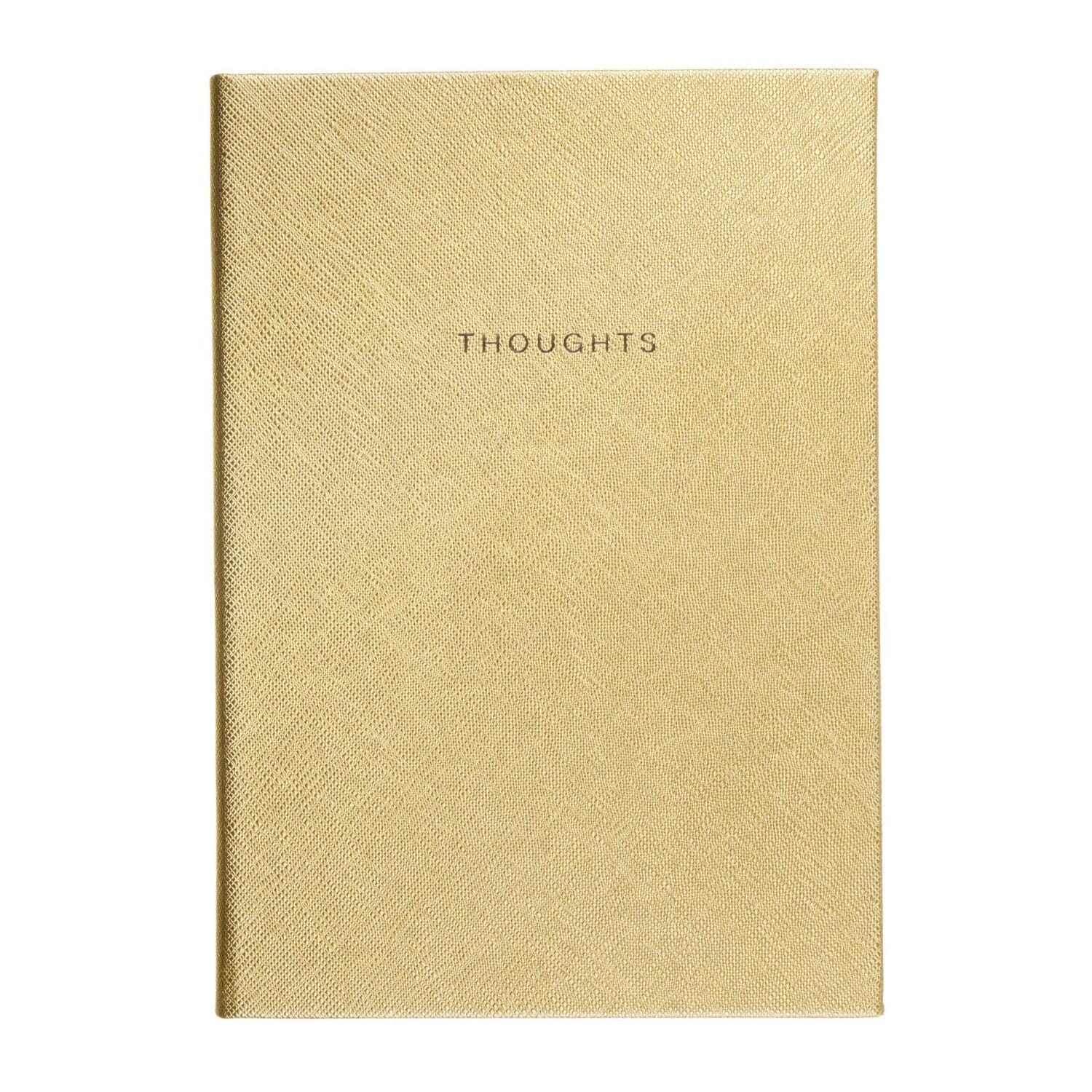 Gold 'Thoughts' Lined Notebook - Image 3