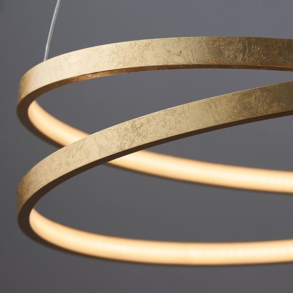 Halo Ring Circular Gold LED Ceiling Light - Image 2
