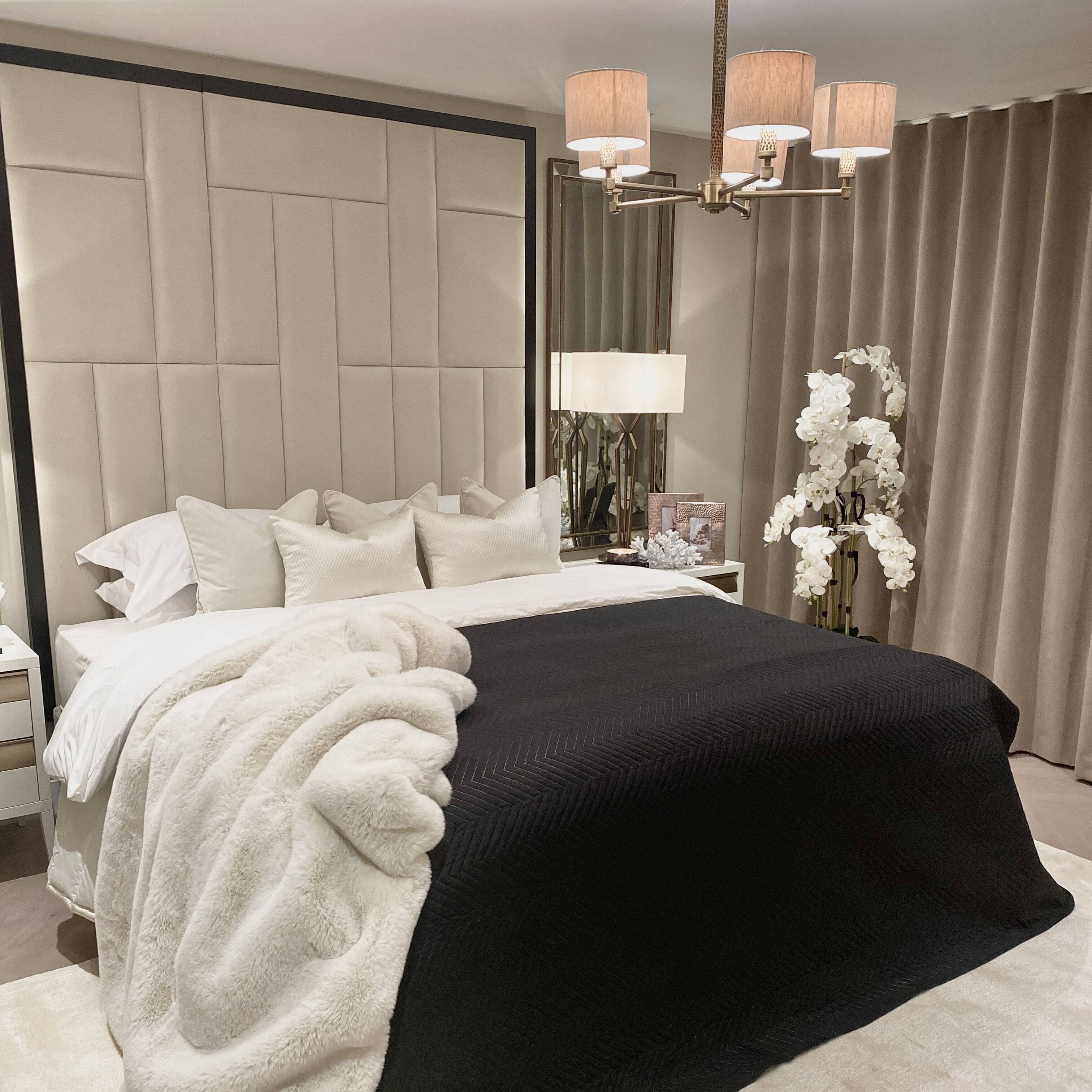 Hugo Black Quilted Bedspread - Image 4