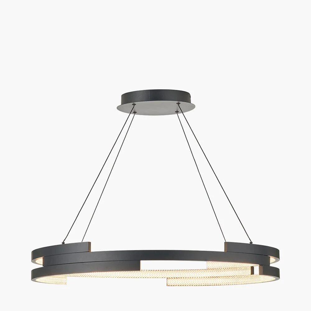 In Stock - Jayden Black Round LED Pendant Ceiling Light - Image 3