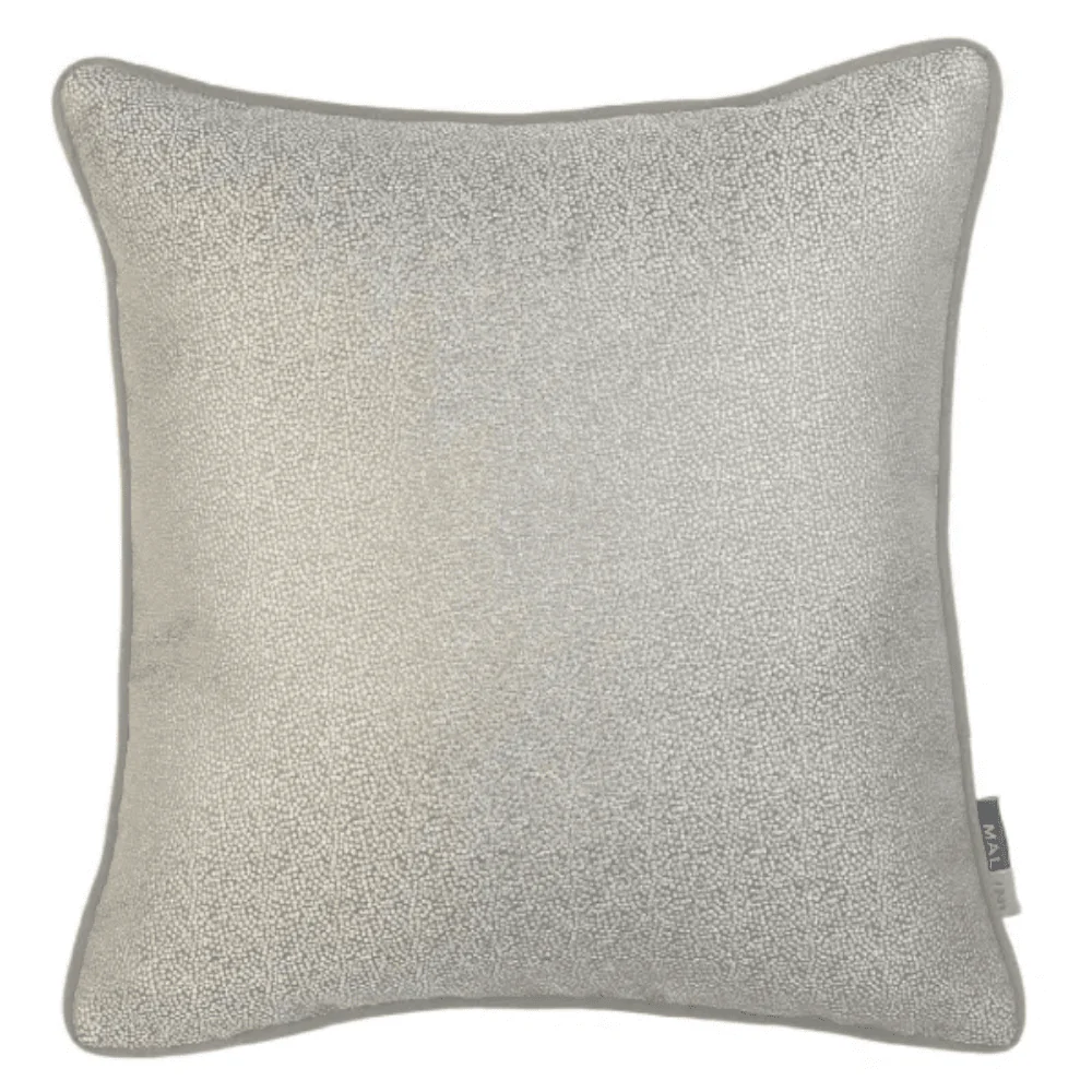 Islington Beige Metallic Cushion - 43x43cm - Image 2