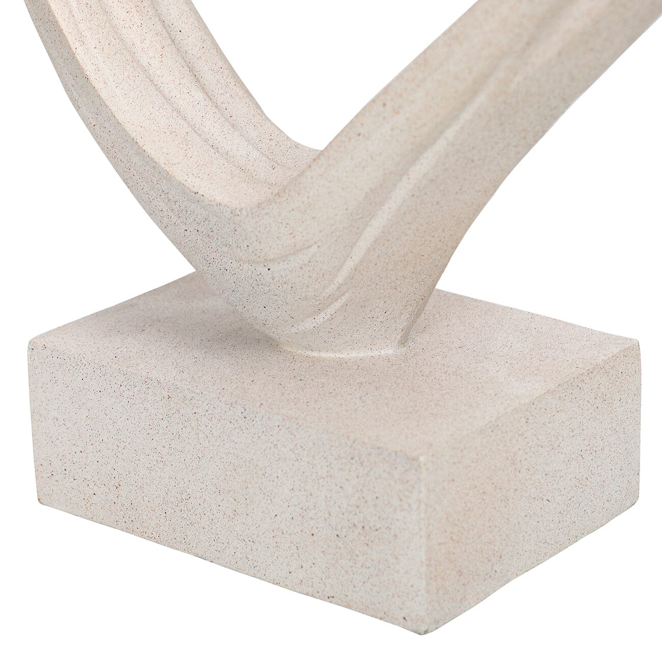 Isobel White Sculptural Heart Ornament - Image 4