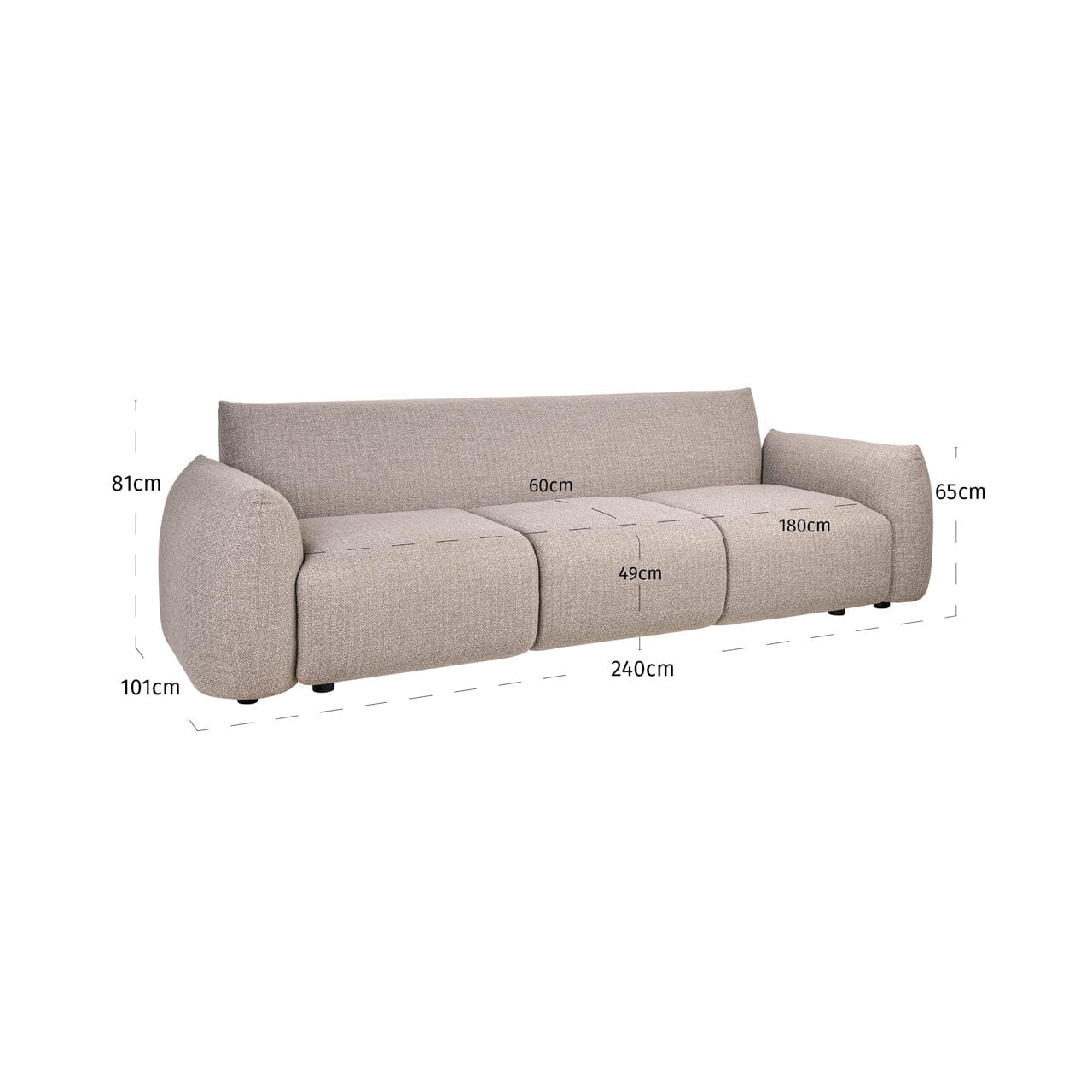 Jae Greige Upholstered Outdoor Sofa - Image 7