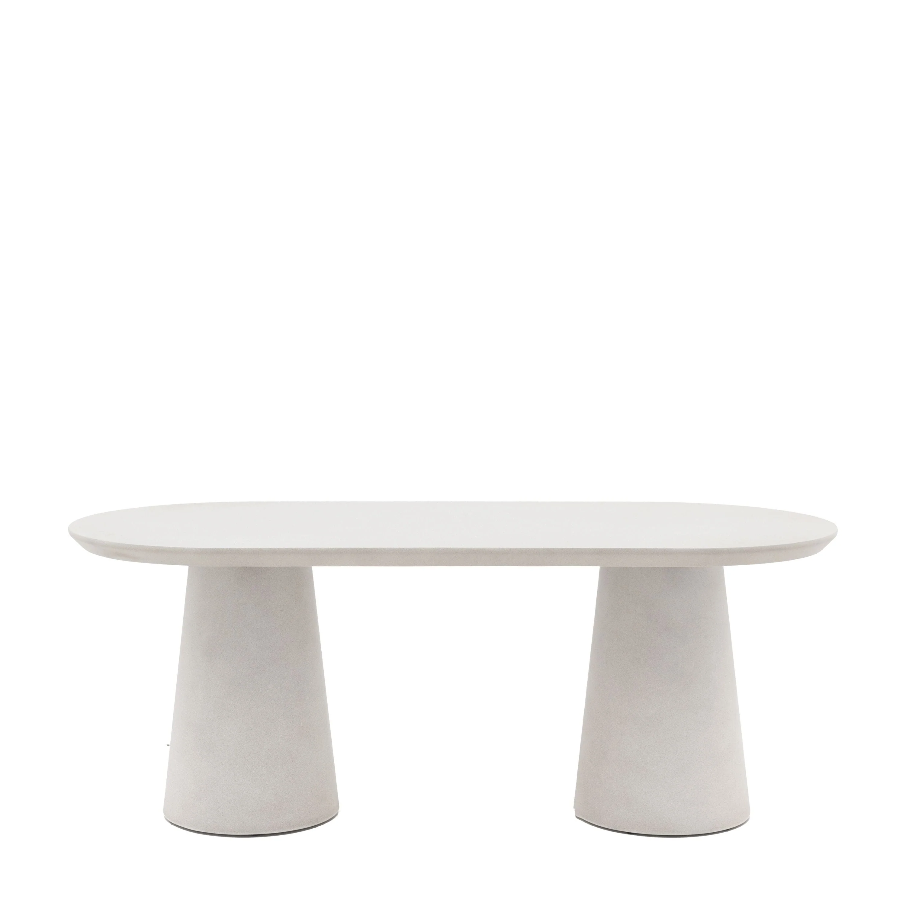 Katrina Concrete Indoor/Outdoor Oval Dining Table - Image 2