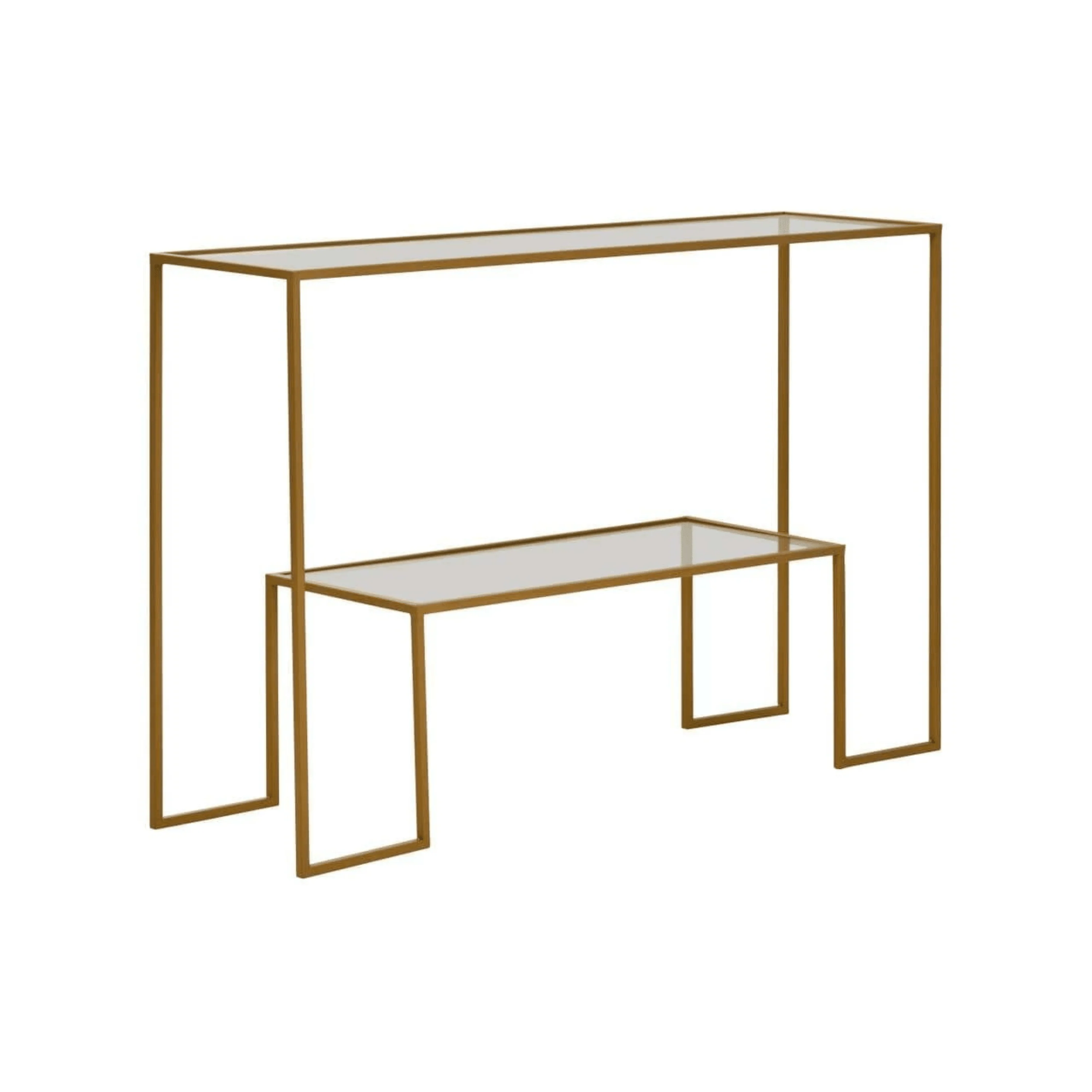 Kova Gold & Glass Console Table - Image 3
