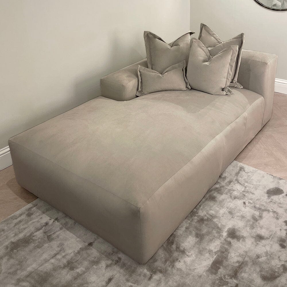 Lenox Mink Velvet Pillow Back Modular Sofa Range - Image 5