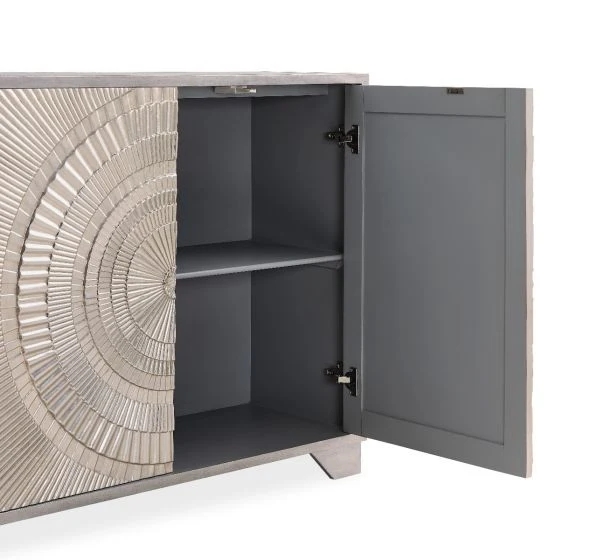 Leverette Silver Premium 2 Door Sideboard - Image 4