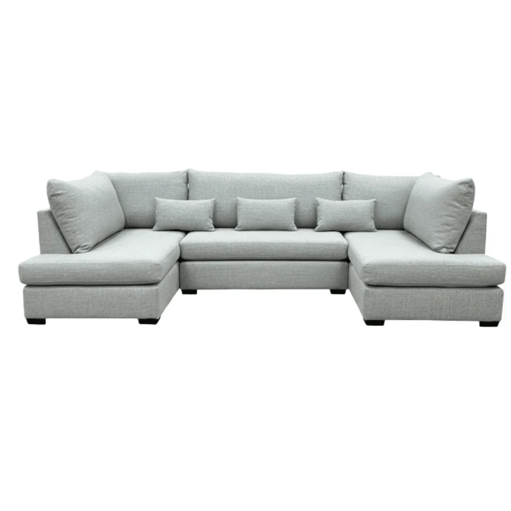 Lexington Porridge Textured Medium U Shape Sofa - Image 2