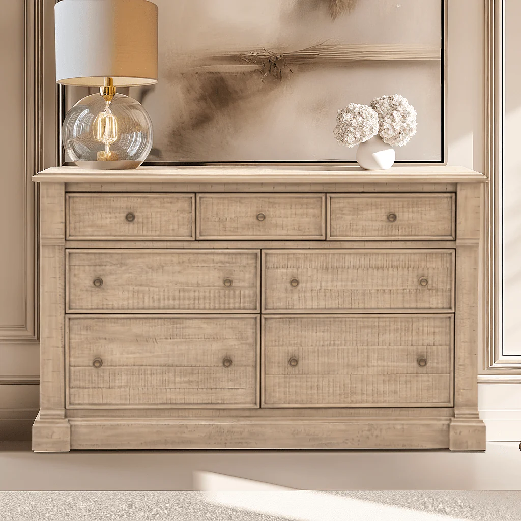 Lilliana Luxury 7 Drawer Chest with Brass Handles