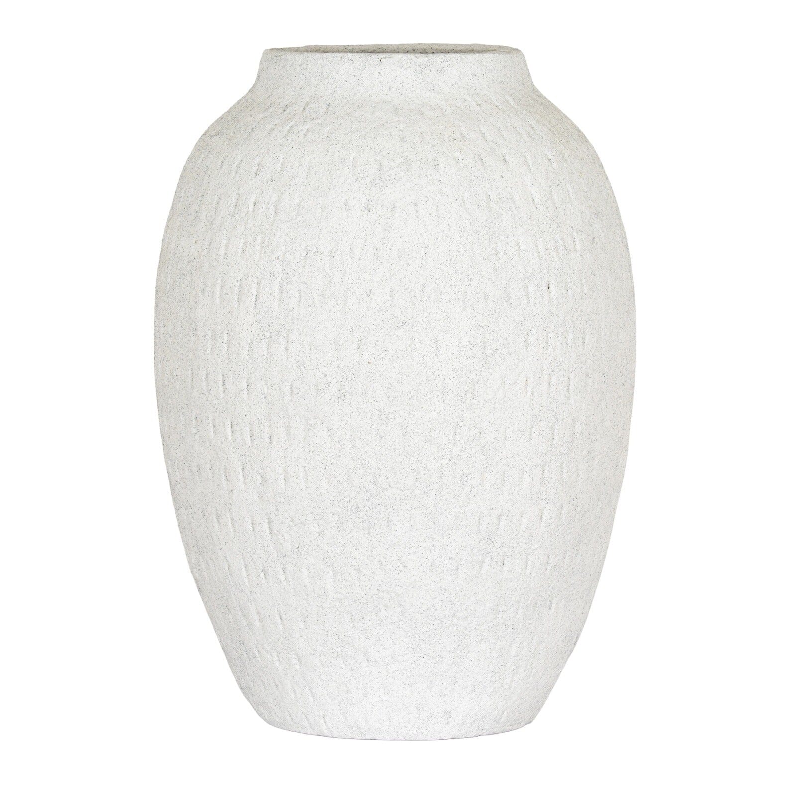 Lis Neutral Large Ceramic Tall Vase - Image 2