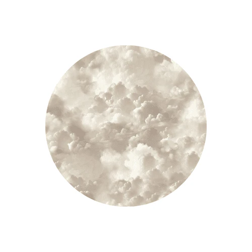 Luna Neutral Cloud Print Wallpaper Sample