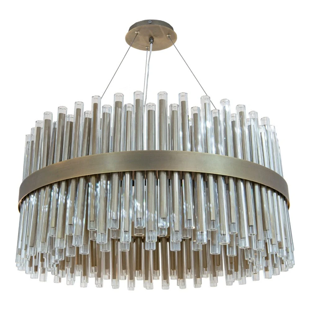 Maribelle Large Premium Gold Round Chandelier - Image 2